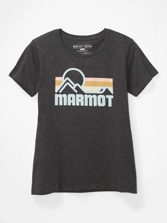 Womens ShortSleeve Shirts Marmot Coastal ShortSleeve TShirt New Charcoal Heather Womens ShortSleeve Shirts Marmot Coastal ShortSleeve TShirt New Charcoal Heather