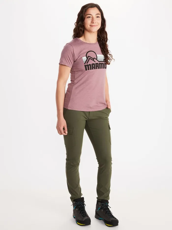 Womens ShortSleeve Shirts Marmot Coastal ShortSleeve TShirt New Charcoal Heather