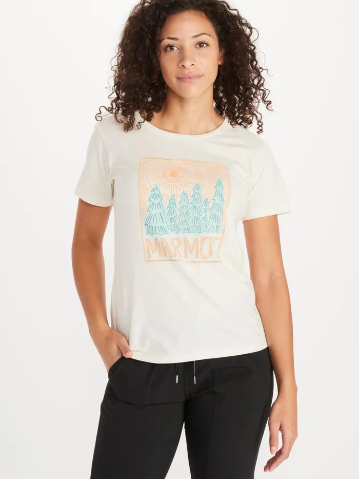 Womens ShortSleeve Shirts Marmot Woodblock ShortSleeve TShirt Turtle Dove Heather Womens ShortSleeve Shirts Marmot Woodblock ShortSleeve TShirt Turtle Dove Heather