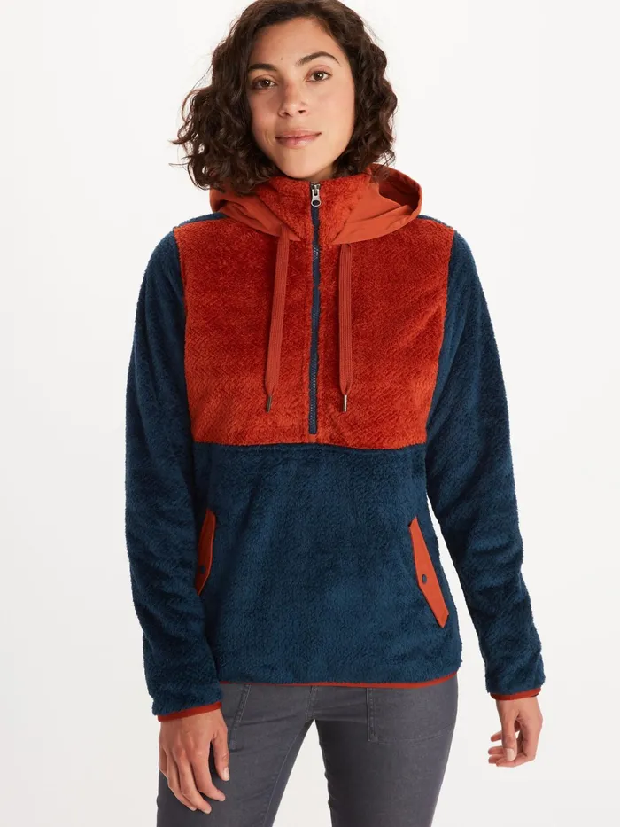 Womens Sweatshirts And Sweaters Marmot Homestead Pullover Fleece Dark IndigoPicante