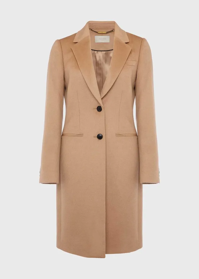 Womens Tilda Wool Coat Camel Hobbs Coats and Jackets Cheap On Sale