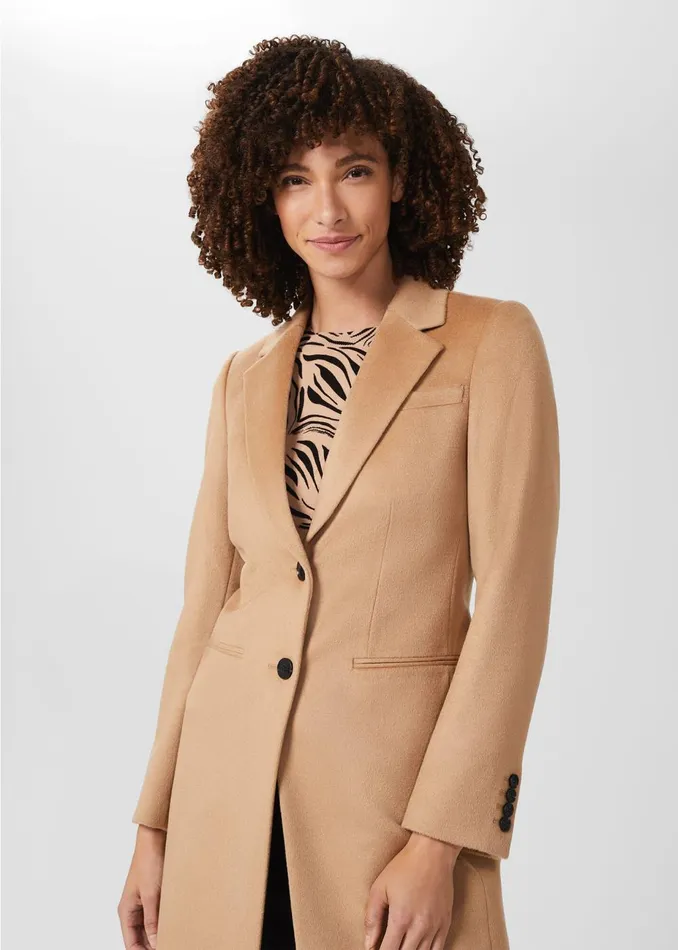 Womens Tilda Wool Coat Camel Hobbs Coats and Jackets Cheap On Sale
