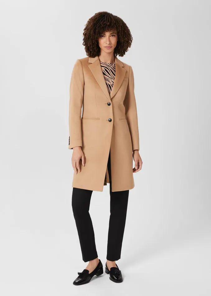 Womens Tilda Wool Coat Camel Hobbs Coats and Jackets Cheap On Sale