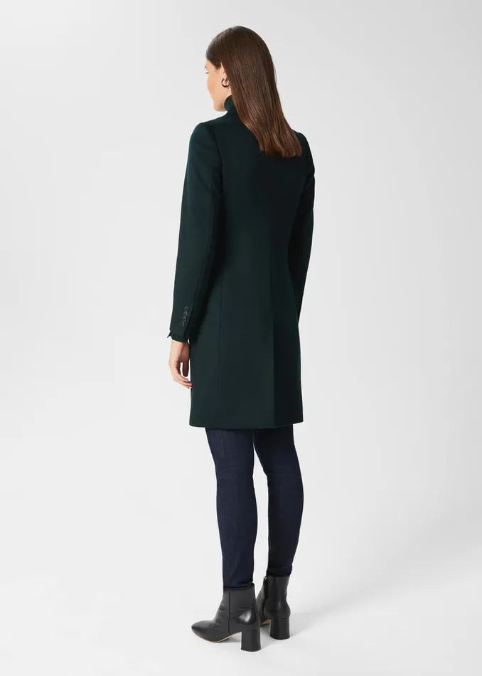 Womens Tilda Wool Coat Fern Green Hobbs Coats and Jackets Cheap On Sale