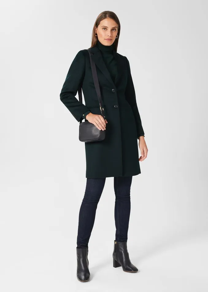 Womens Tilda Wool Coat Fern Green Hobbs Coats and Jackets Cheap On Sale