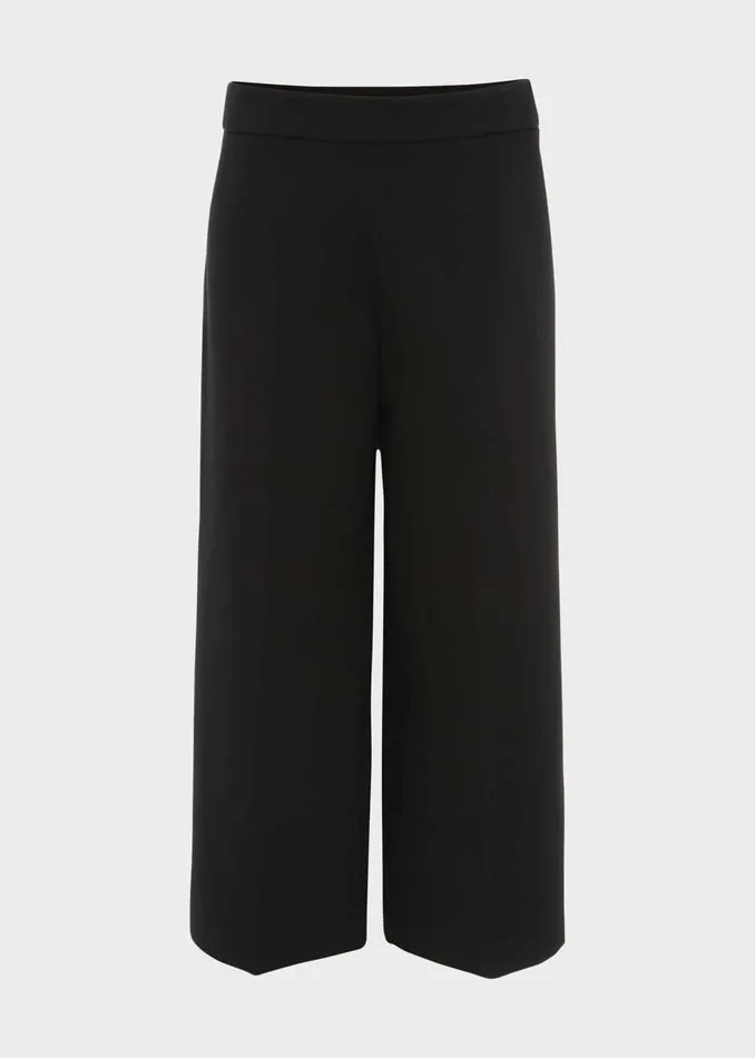 Womens Zadie Jersey Cropped Trousers Black Hobbs Trousers