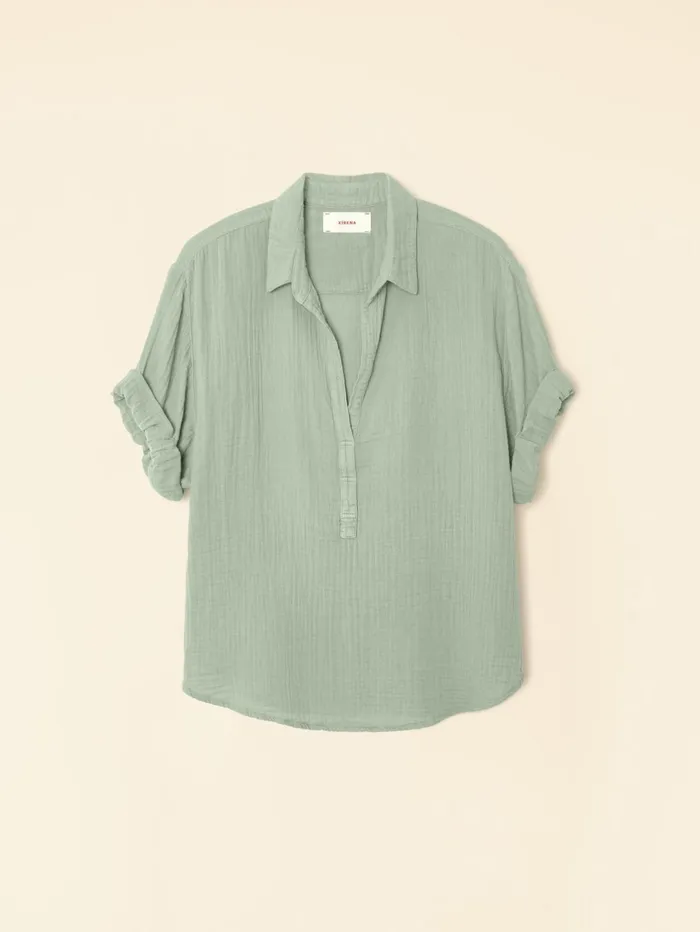 XRENA Aqua Grey Cruz Top Women Tops XRENA Aqua Grey Cruz Top Women Tops