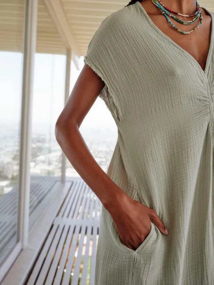 XRENA Aqua Grey Drue Dress Women Dresses XRENA Aqua Grey Drue Dress Women Dresses