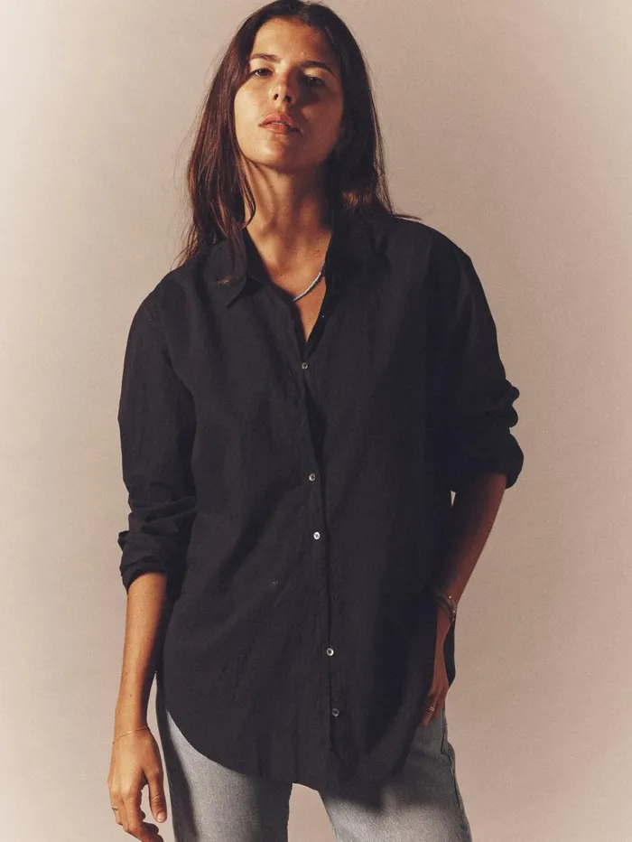 XRENA Black Beau Shirt Women Shirts