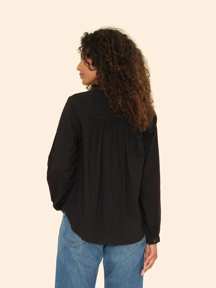 XRENA Black Caspian Top Women Tops XRENA Black Caspian Top Women Tops