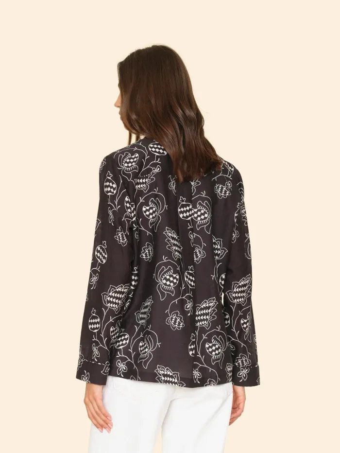 XRENA Black Pom Perren Shirt Women Shirts XRENA Black Pom Perren Shirt Women Shirts