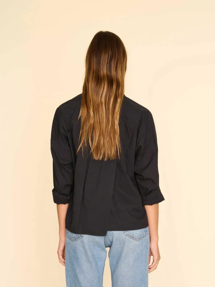 XRENA Black Riley Shirt Women Shirts XRENA Black Riley Shirt Women Shirts