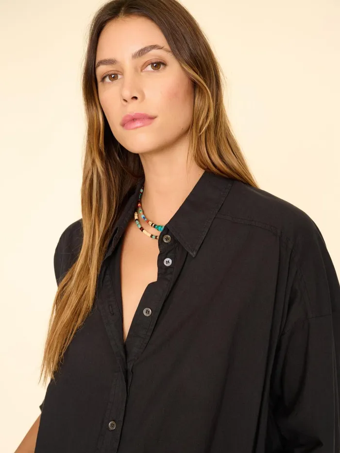 XRENA Black Riley Shirt Women Shirts XRENA Black Riley Shirt Women Shirts