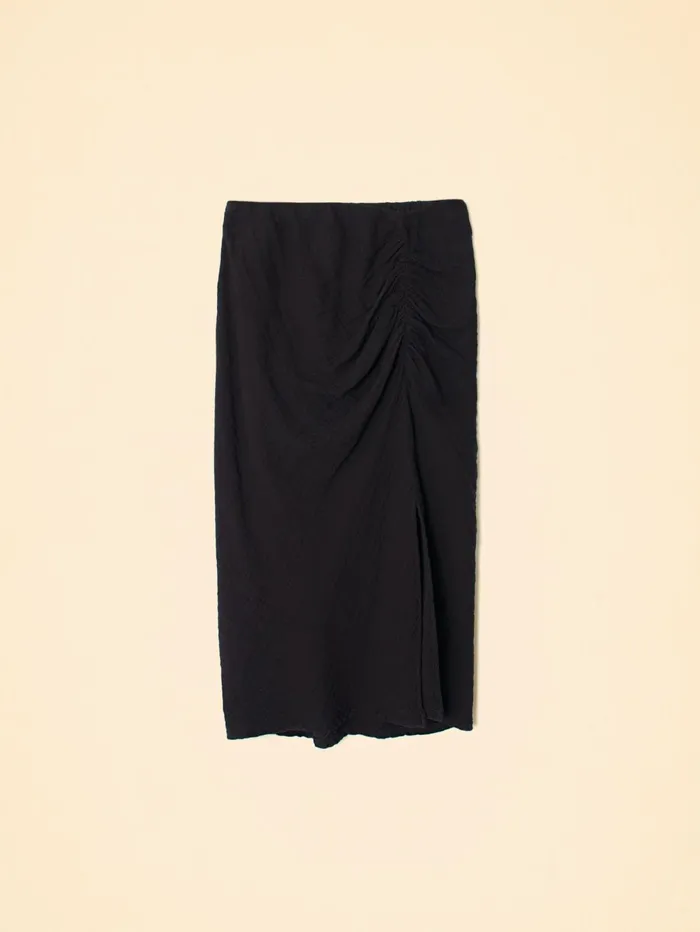 XRENA Black Scottie Skirt Women Skirts