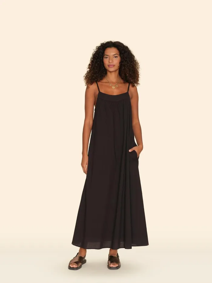 XRENA Black Tenley Dress Women Dresses