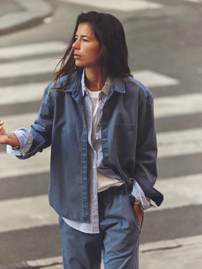 XRENA Blue Storm Asher Twill Shirt Women Shirts XRENA Blue Storm Asher Twill Shirt Women Shirts