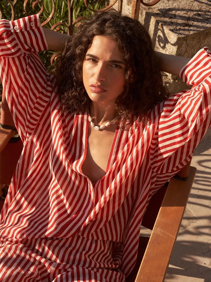 XRENA Burnt Dune Frances Shirt Women Shirts