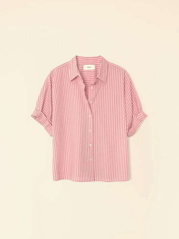 XRENA Cameo Rose Teddy Shirt Women Shirts