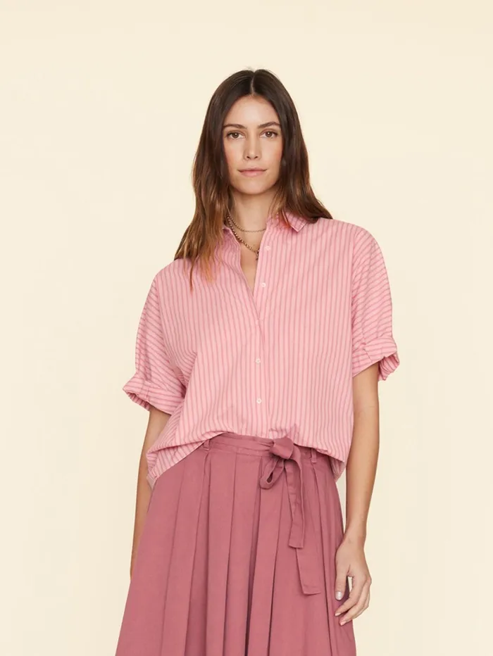XRENA Cameo Rose Teddy Shirt Women Shirts XRENA Cameo Rose Teddy Shirt Women Shirts
