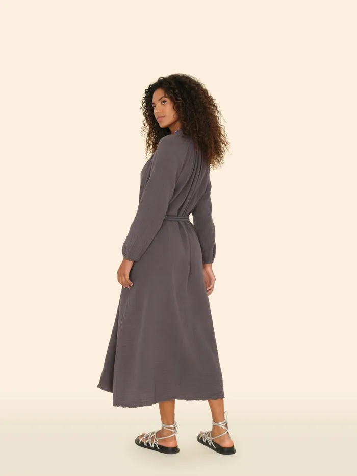 XRENA Charcoal Andrea Dress Women Dresses XRENA Charcoal Andrea Dress Women Dresses