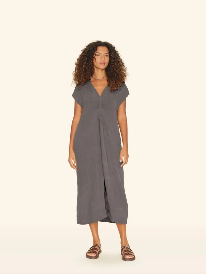 XRENA Charcoal Drue Dress Women Dresses
