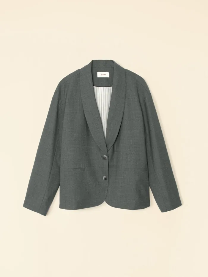 XRENA Charcoal Melange Jonah Jacket Women Sweaters and Jackets