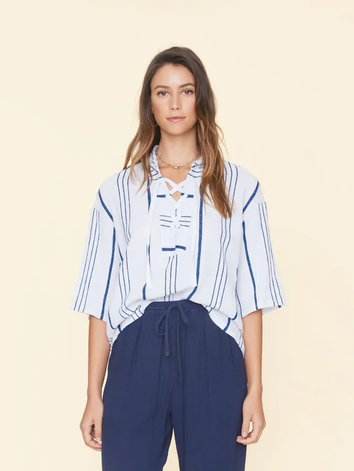 XRENA Cloud Blue Fletch Top Women Tops XRENA Cloud Blue Fletch Top Women Tops