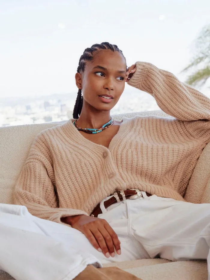 XRENA Cream Ice Milli Cardigan Women Sweaters and Jackets