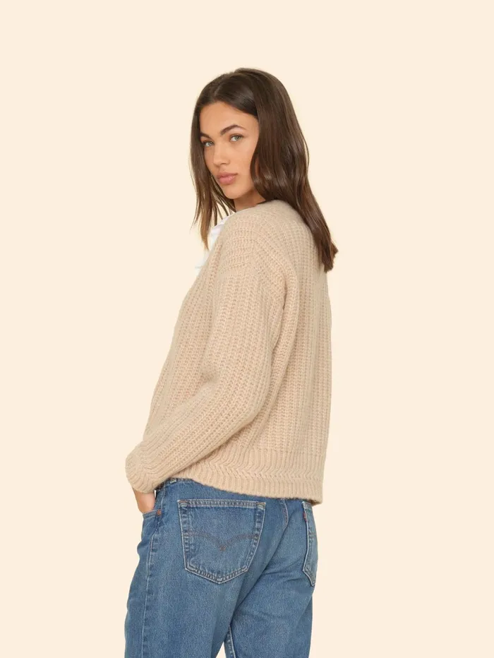 XRENA Cream Ice Milli Cardigan Women Sweaters and Jackets
