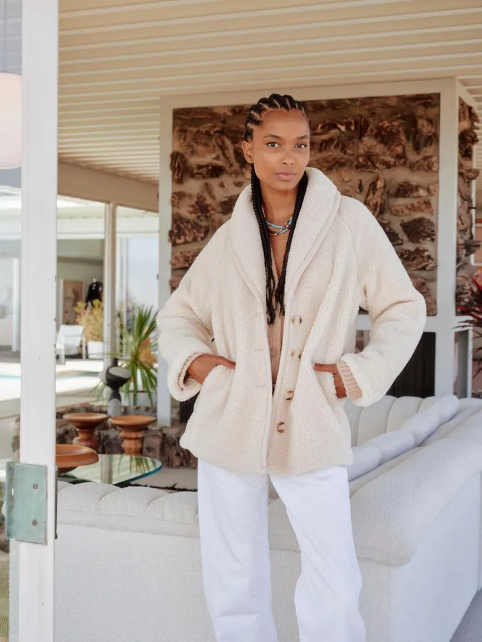 XRENA Cream Martine Jacket Women Sweaters and Jackets XRENA Cream Martine Jacket Women Sweaters and Jackets