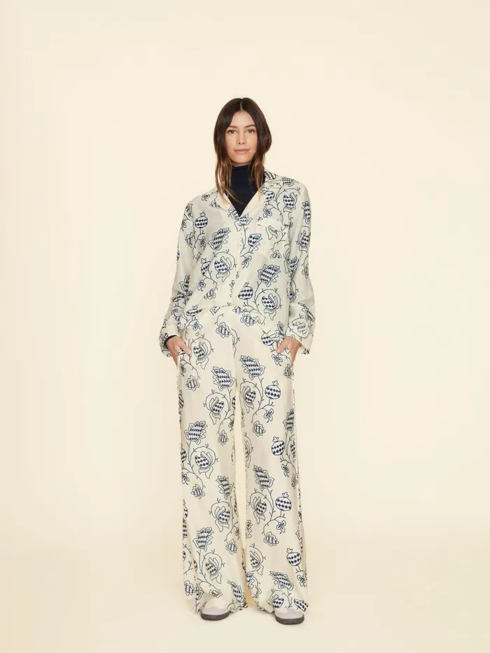 XRENA Cream Pom Pippen Pant Women Pants and Jumpsuits