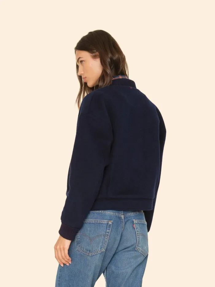 XRENA Dark Navy Braidy Jacket Women Sweaters and Jackets XRENA Dark Navy Braidy Jacket Women Sweaters and Jackets