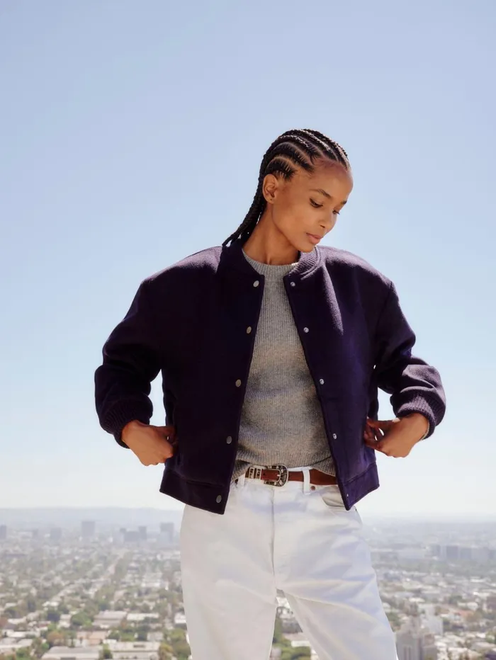 XRENA Dark Navy Braidy Jacket Women Sweaters and Jackets XRENA Dark Navy Braidy Jacket Women Sweaters and Jackets