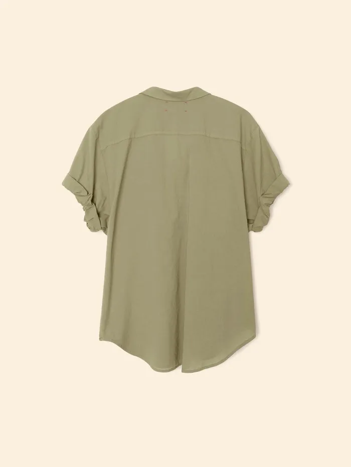XRENA Dark Seagrass Channing Shirt Women Shirts XRENA Dark Seagrass Channing Shirt Women Shirts