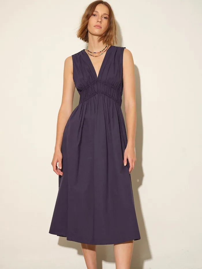 XRENA Darkest Navy Cyra Dress Women Dresses XRENA Darkest Navy Cyra Dress Women Dresses