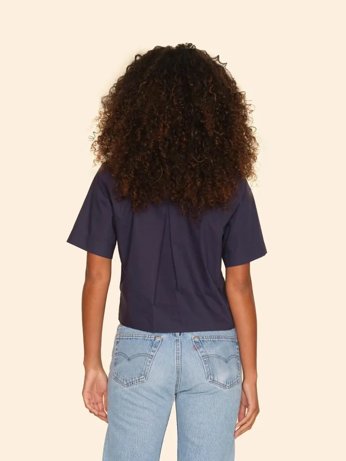 XRENA Darkest Navy Olympya Shirt Women Shirts