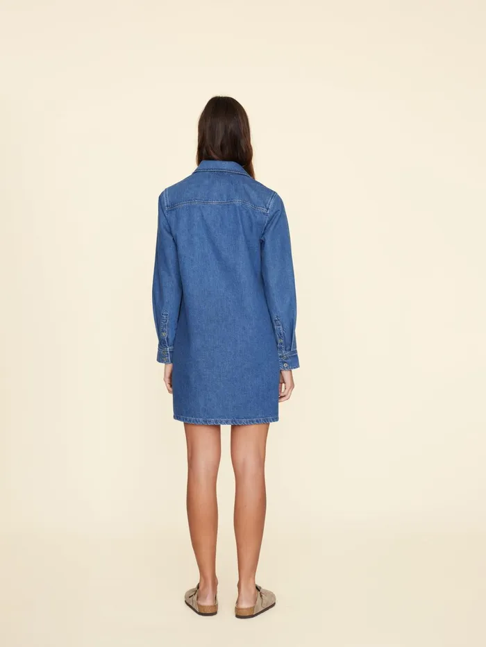 XRENA Deep Indigo Max Denim Dress Women Dresses XRENA Deep Indigo Max Denim Dress Women Dresses