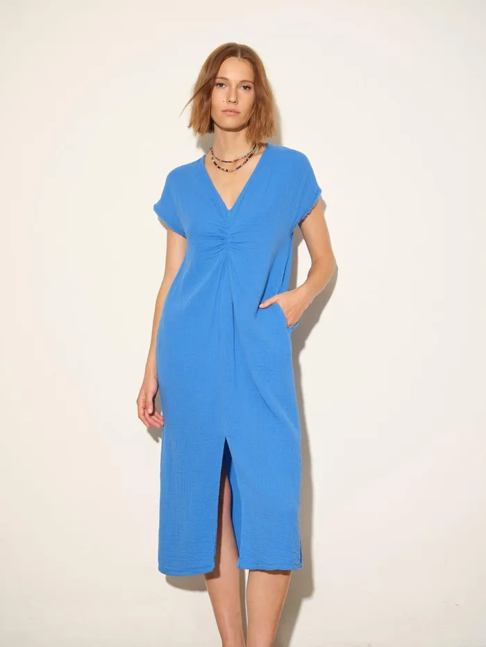 XRENA Deep Wave Drue Dress Women Dresses