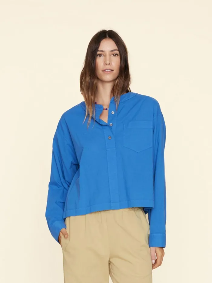 XRENA Deja Vu Blue Nicky Top Women Tops XRENA Deja Vu Blue Nicky Top Women Tops