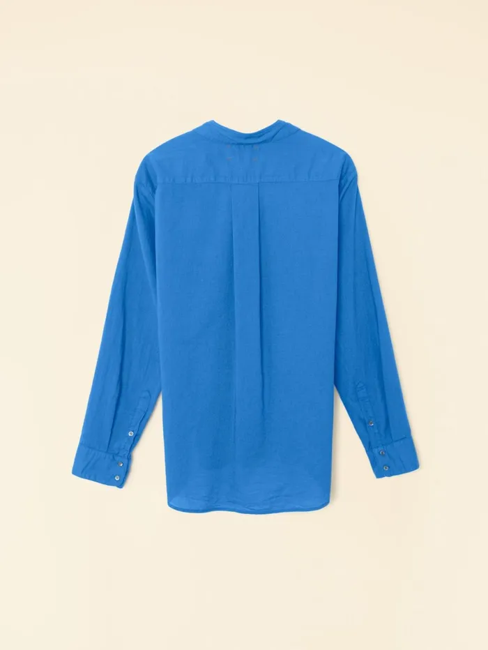 XRENA Deja Vu Blue Quinn Shirt Women Shirts XRENA Deja Vu Blue Quinn Shirt Women Shirts