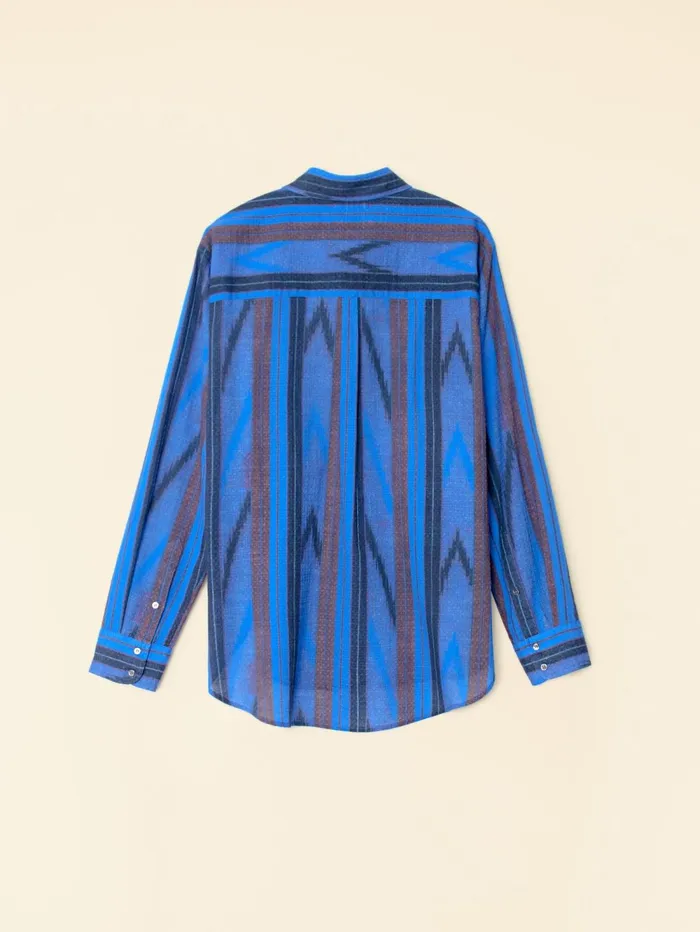 XRENA Electric Blue Beau Shirt Women Shirts XRENA Electric Blue Beau Shirt Women Shirts