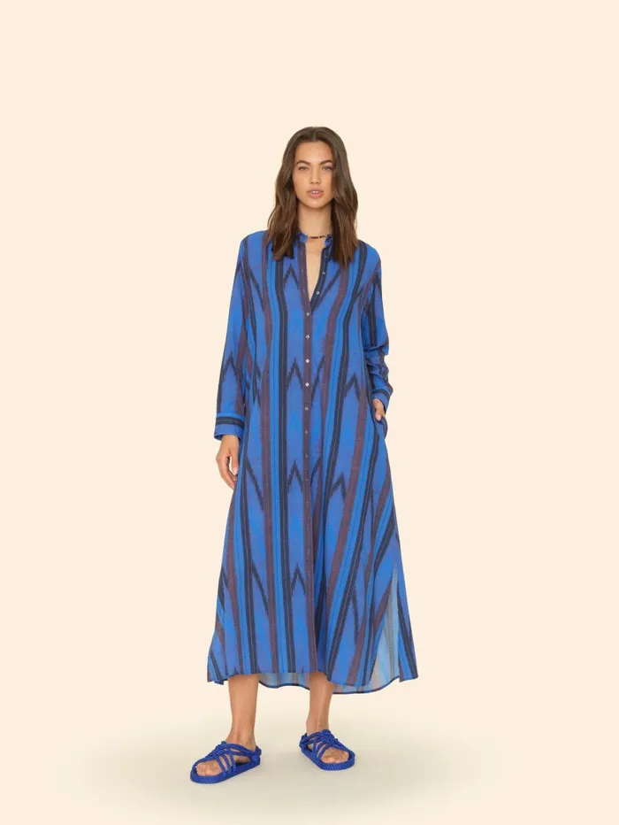 XRENA Electric Blue Boden Dress Women Dresses
