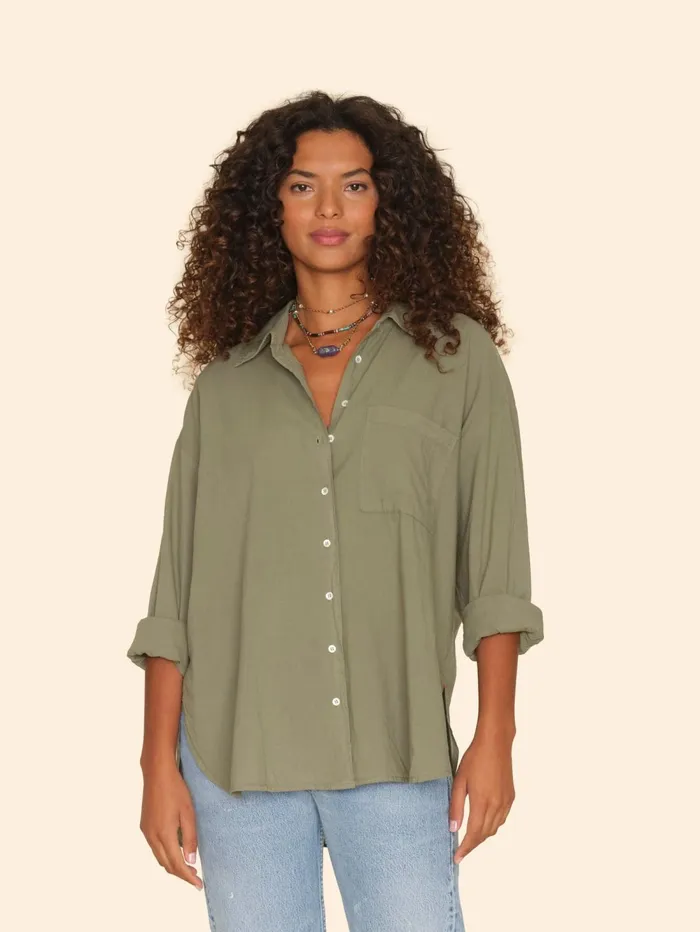 XRENA Green Army Sydney Shirt Women Shirts