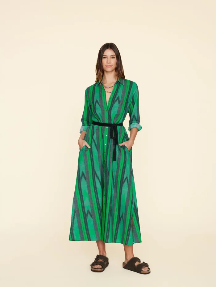 XRENA Green Woods Boden Dress Women Dresses