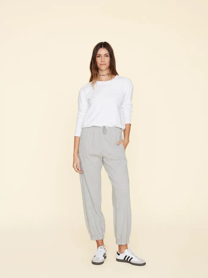 XRENA Heather Grey Davis Sweatpant Women Sweats and Tees