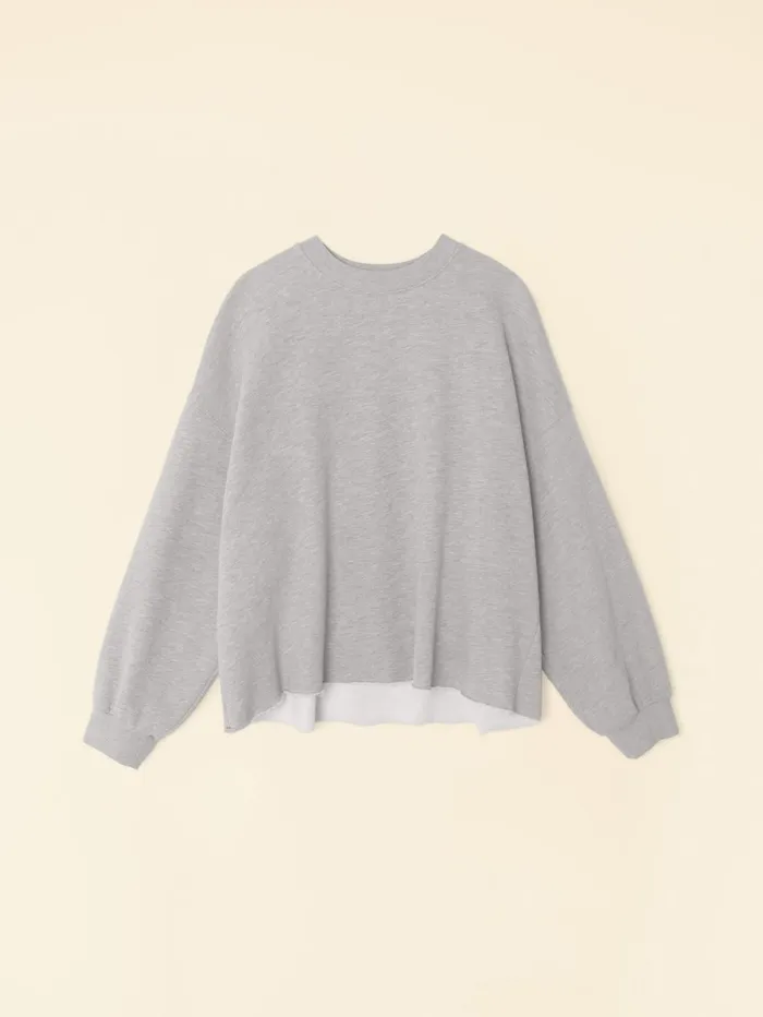 XRENA Heather Grey Honor Sweatshirt Women Sweats and Tees