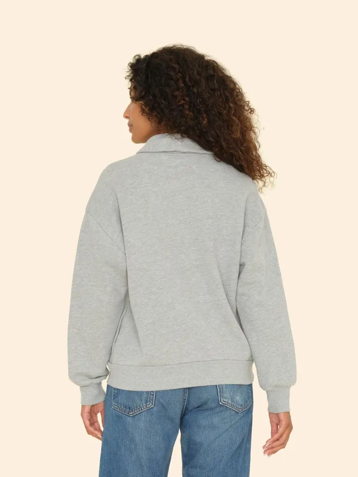 XRENA Heather Grey Kass Sweatshirt Women Sweats and Tees