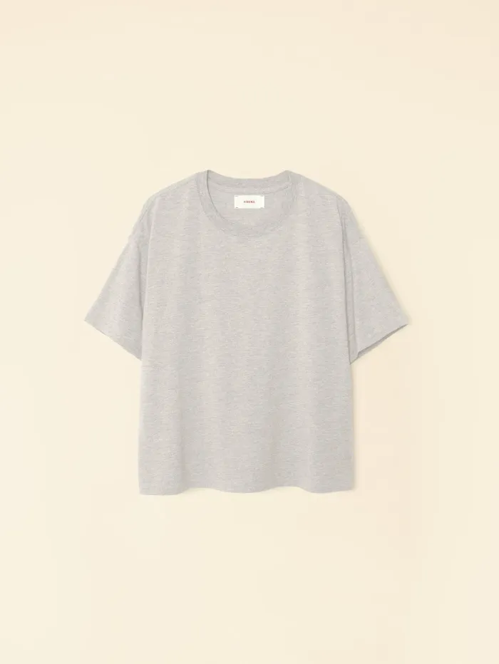 XRENA Heather Grey Palmer Tee Women Sweats and Tees XRENA Heather Grey Palmer Tee Women Sweats and Tees