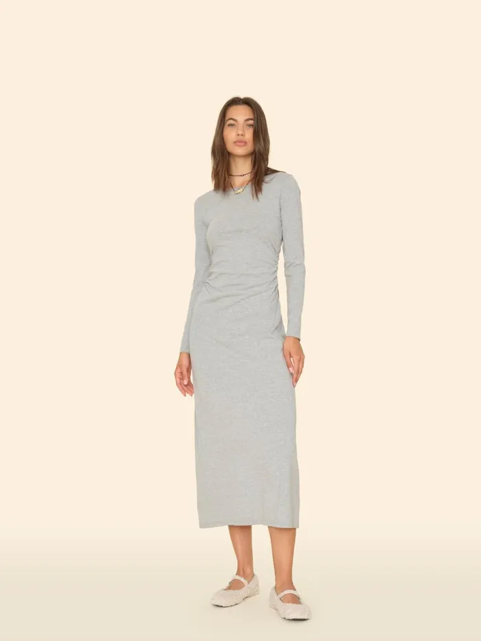 XRENA Heather Grey Wiley Dress Women Dresses