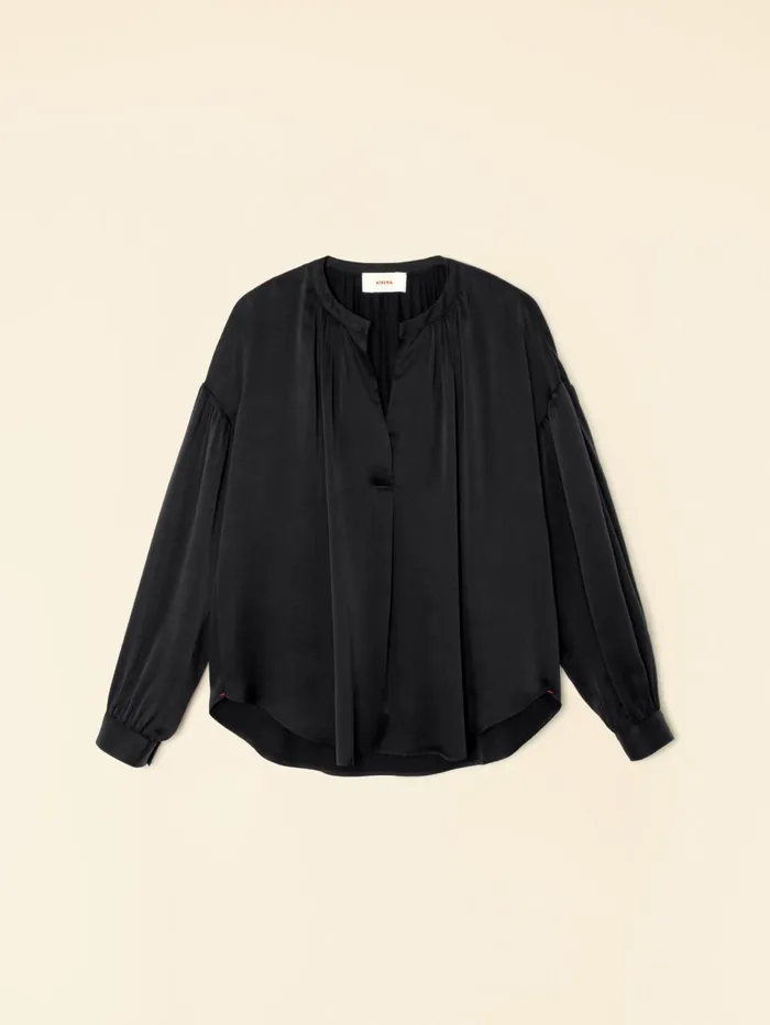 XRENA Jet Black Mayson Top Women Tops XRENA Jet Black Mayson Top Women Tops